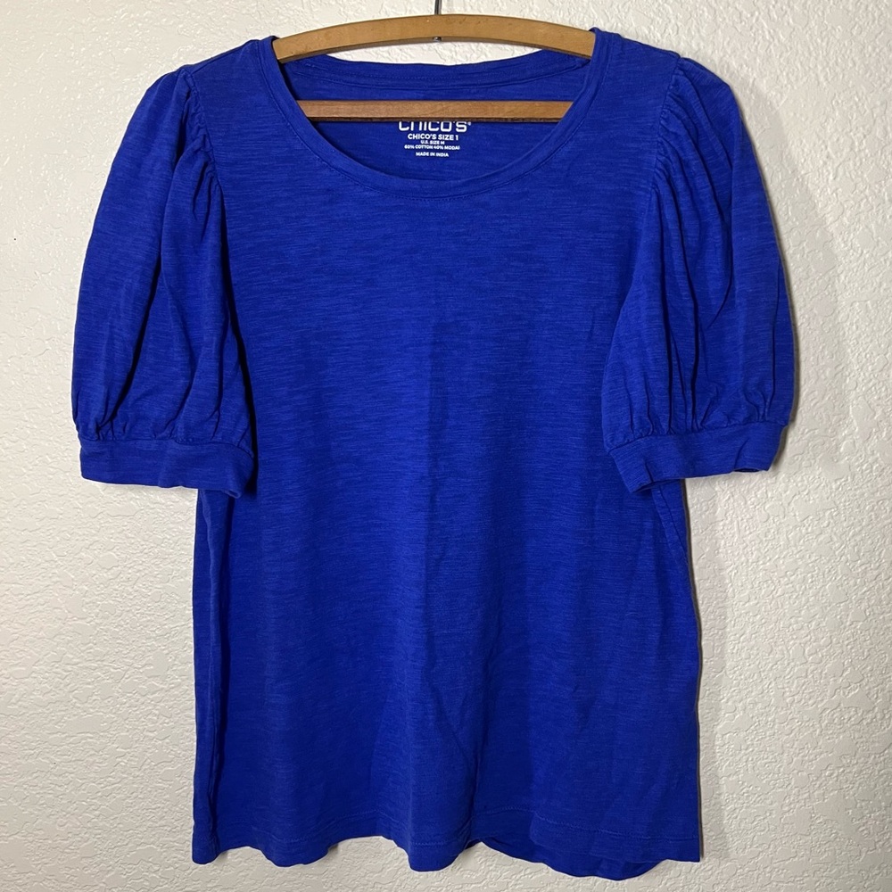 Chico's Women's Blue Top Size Medium